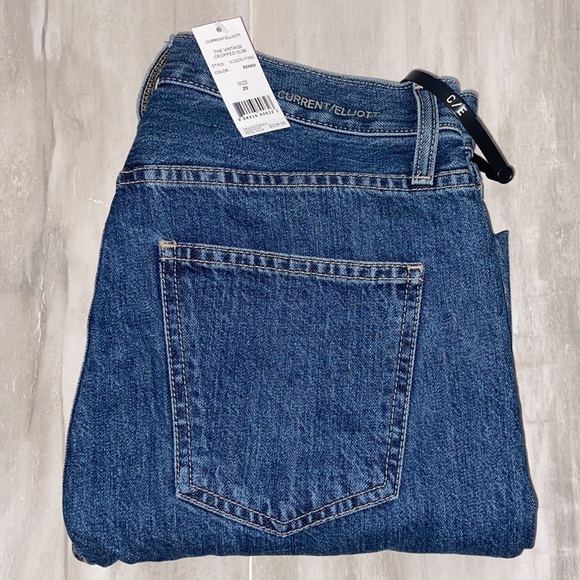 Current/Elliott The Vintage Cropped Slim, Made in the USA, 29x27, NWT $228 MSRP - Picture 4 of 14